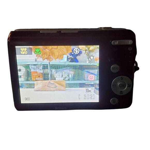 Nikon COOLPIX Red Digital Camera w/ Case – 10MP - Picture 5 of 16